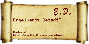 Engelhardt Dezső névjegykártya